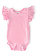 Bubblegum Pink S/S Flutter Bodysuit-Mila & Rose ®