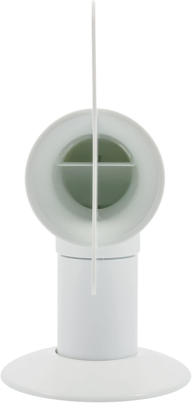 White Camco Cyclone RV Plumbing Vent - Front View Showing Circular Intake | United RV Parts