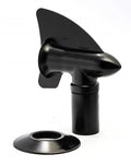 Black Camco Cyclone RV Plumbing Vent - Side View With Base | United RV Parts