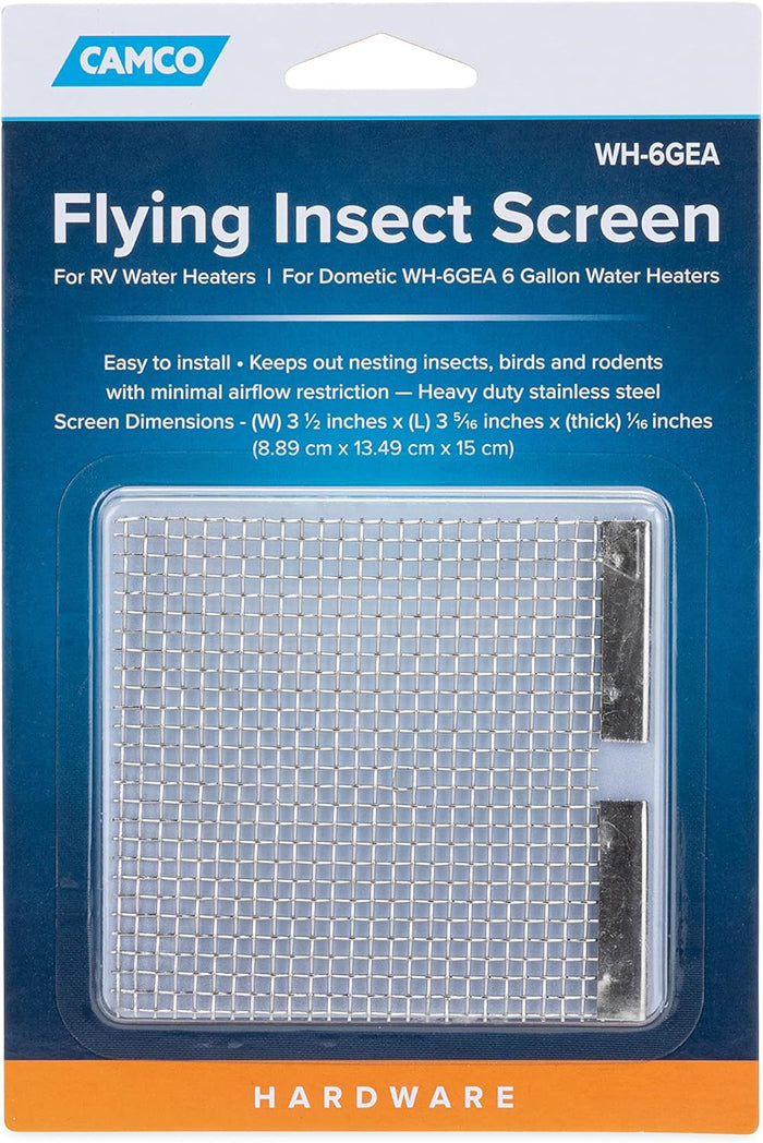 Stainless Steel Camco Flying Insect Screen WH-6GEA - Product Package View | United RV Parts