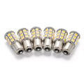 Camco 54607 LED Replacement Bulbs 6-Pack - Warm White SMD Bay Base - Flat Lay | United RV Parts
