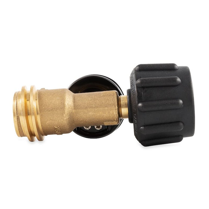 Camco 59023 Propane Regulator Type 1 ACME Connection and Brass Outlet - Rear Angle | United RV Parts