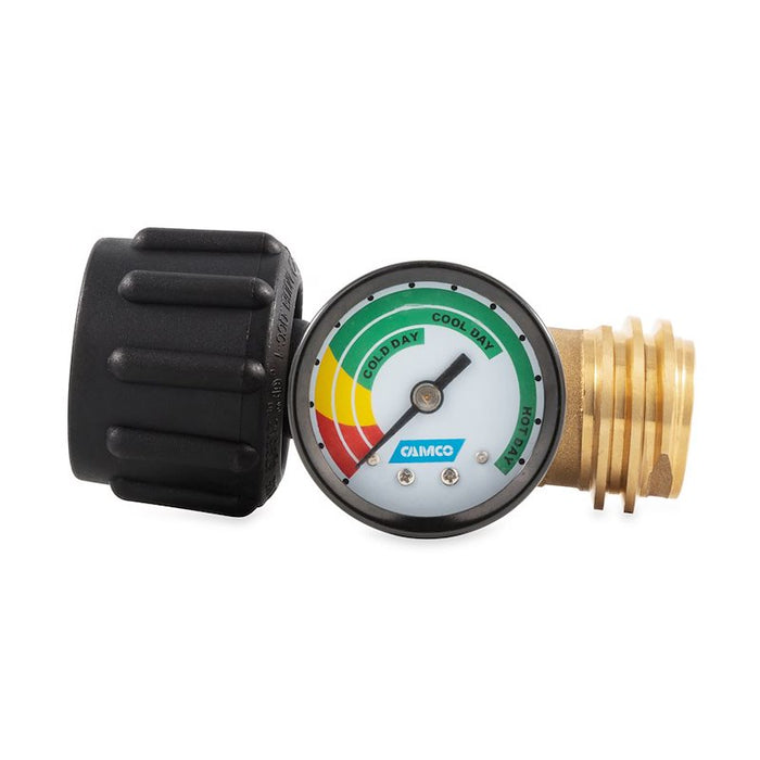 Camco 59023 RV Propane Leak Detector Gauge with QCC1 Connection - Side View | United RV Parts