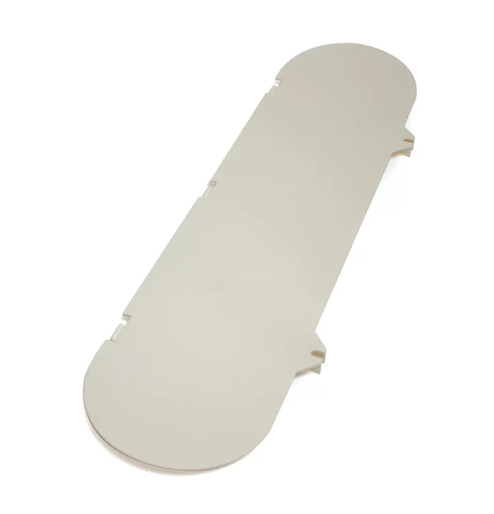 Colonial White Plastic Propane Tank Cover Cap - Angled View | United RV Parts