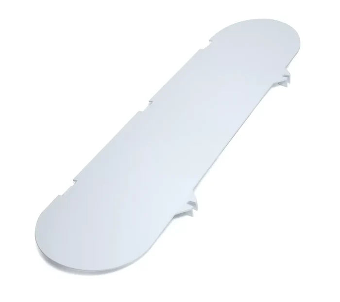 Polar White Camco Propane Tank Cover Cap 40543 - Side View | United RV Parts