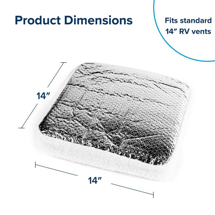14x14 Inch Camco Vent Insulator Dimensions Diagram | United RV Parts