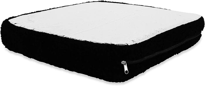 Black Reflective RV Vent Insulator 45196 - Side Angle with Zipper | United RV Parts