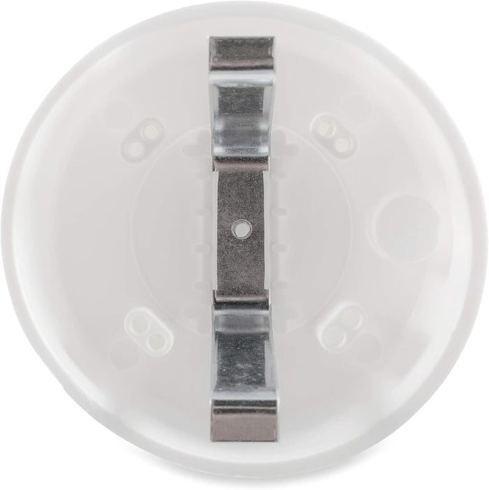White Camco Plumbing Vent Cap - Bottom View with Clamps | United RV Parts