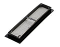 Black Polypropylene RV Refrigerator Vent Base with Aluminum Screen - Angled View | United RV Parts