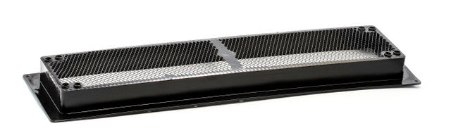 Camco 42164 Black RV Refrigerator Vent Base with Mesh Screen - Front Profile | United RV Parts