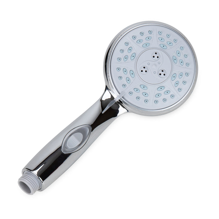 Chrome Camco RV Handheld Shower Head - Angle View | United RV Parts