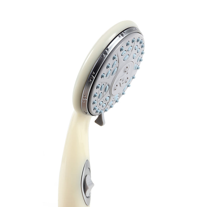 Off White Camco Marine Shower Head - Side Profile with Chrome Trim | United RV Parts
