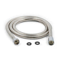 Chrome Stainless Steel RV Shower Head Hose 60-Inch with Rubber Washers - Full Product View | United RV Parts