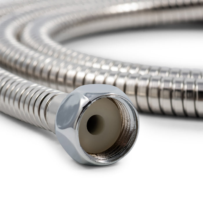 Camco RV Shower Head Hose Chrome Hex Nut End - Threaded Connector Detail | United RV Parts