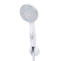 White Camco 43714 Handheld RV Shower Head with On/Off Switch and Wall Mount Holder - Front View | United RV Parts