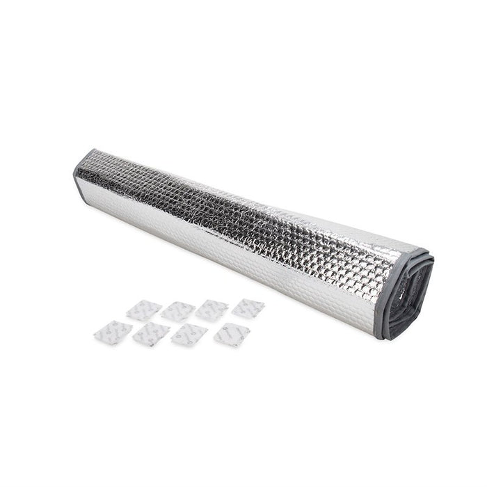 Silver Reflective Window Cover Rolled with Suction Cups - Product View | United RV Parts