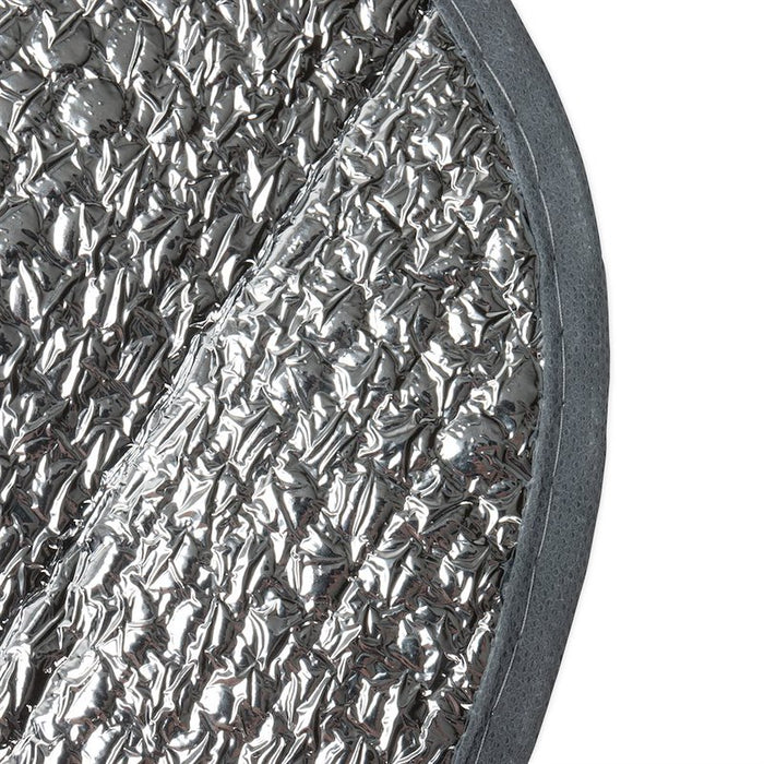 Silver Reflective Material Close-Up - Texture Detail | United RV Parts