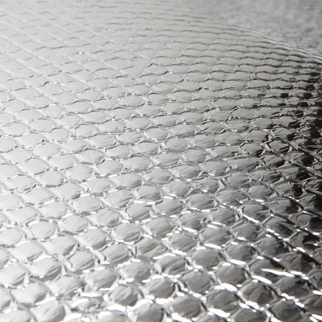 Silver Reflective Material Surface Detail - Close-up Texture | United RV Parts
