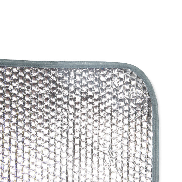 Silver Reflective Window Cover Corner Detail - Edge View | United RV Parts