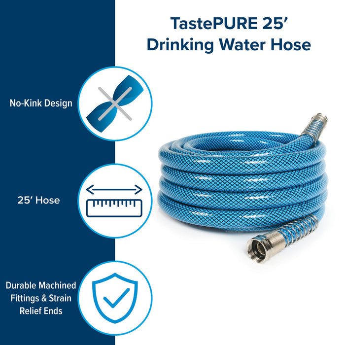 Camco TastePURE 25ft Drinking Water Hose Features - Product Benefits | United RV Parts