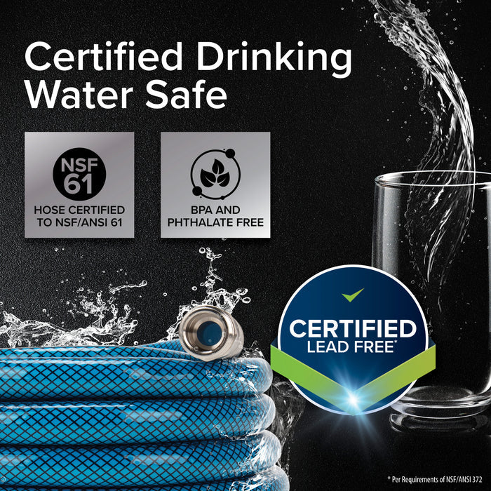 NSF Certified Lead-Free Drinking Water Hose - Safety Certification Display | United RV Parts