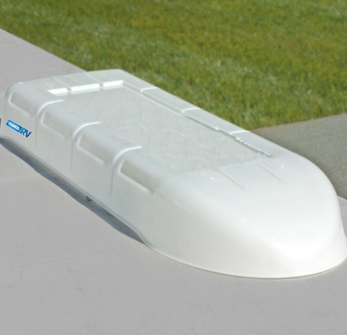 White Camco RV Refrigerator Vent Cover - Installed on Roof | United RV Parts