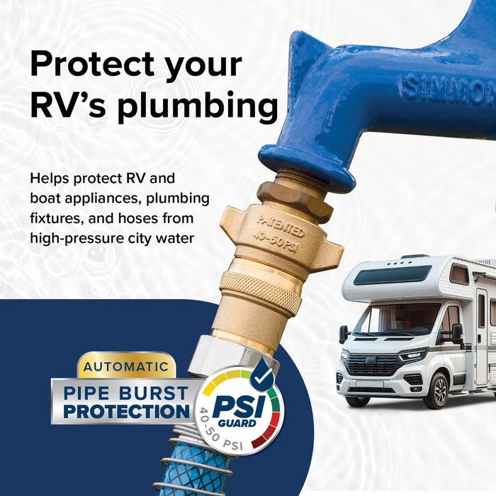 RV Plumbing Protection from High Water Pressure - Application Context | United RV Parts