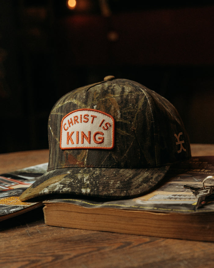 Camo Christ Is King Hat