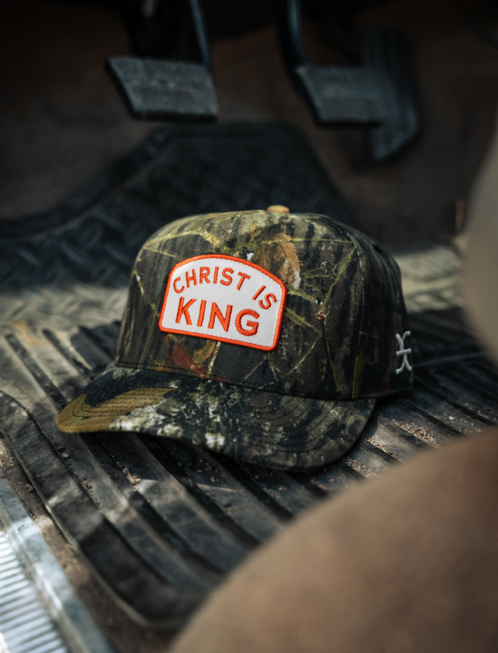 Camo Christ Is King Hat