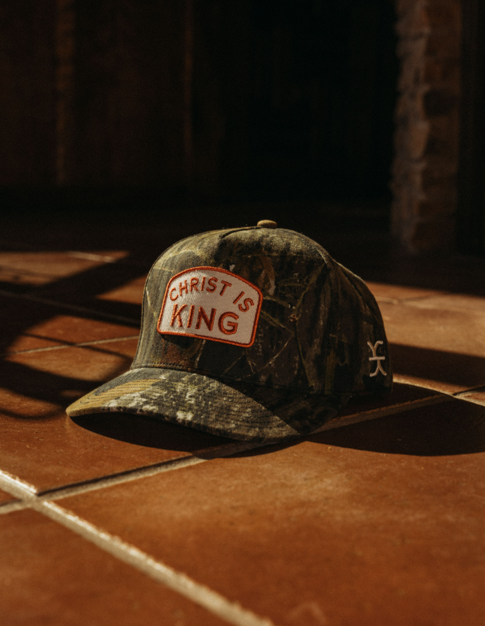 Camo Christ Is King Hat