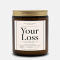 Candle Amber Jar 9oz