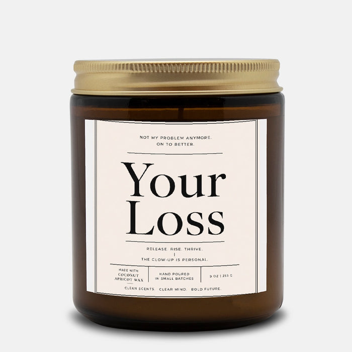 Candle Amber Jar 9oz