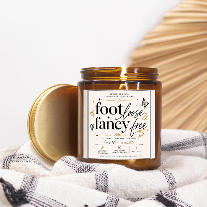 Candle Amber Jar 9oz