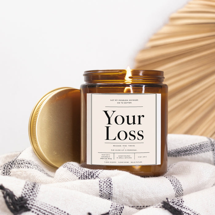 Candle Amber Jar 9oz