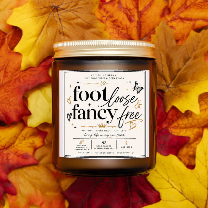 Candle Amber Jar 9oz