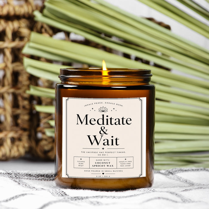 Candle Amber Jar 9oz