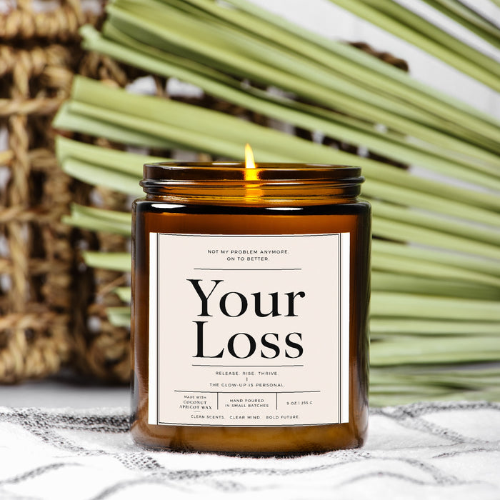 Candle Amber Jar 9oz