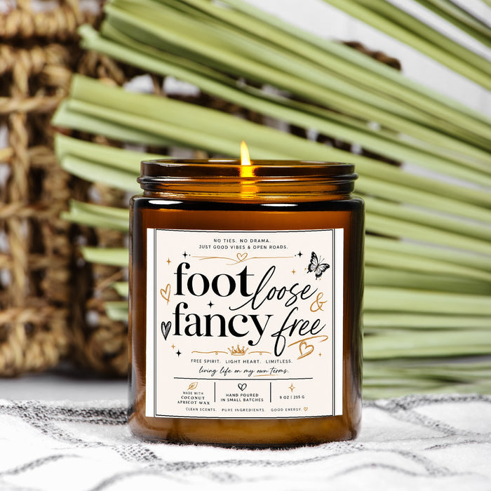 Candle Amber Jar 9oz