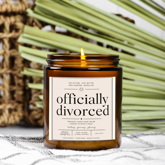 Candle Amber Jar 9oz