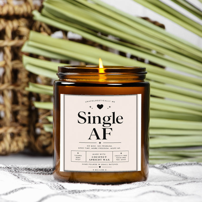 Candle Amber Jar 9oz