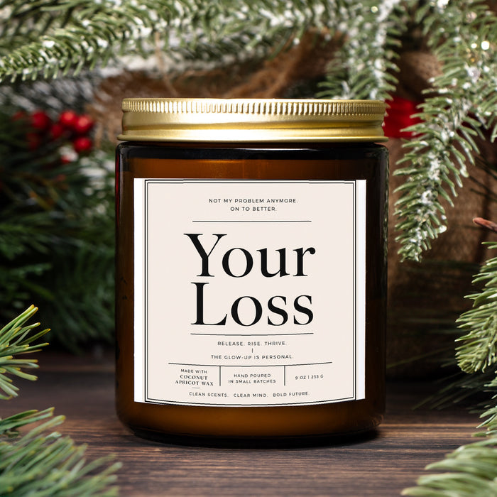 Candle Amber Jar 9oz