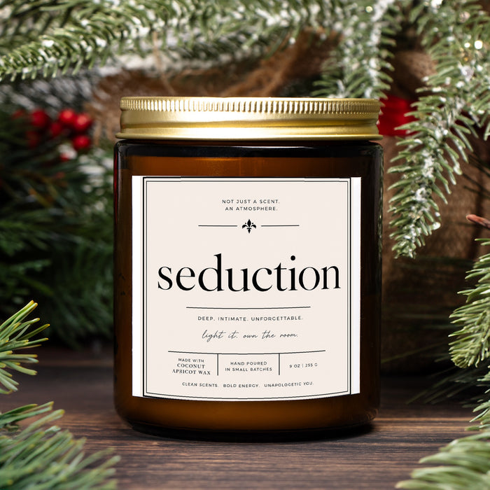 Candle Amber Jar 9oz