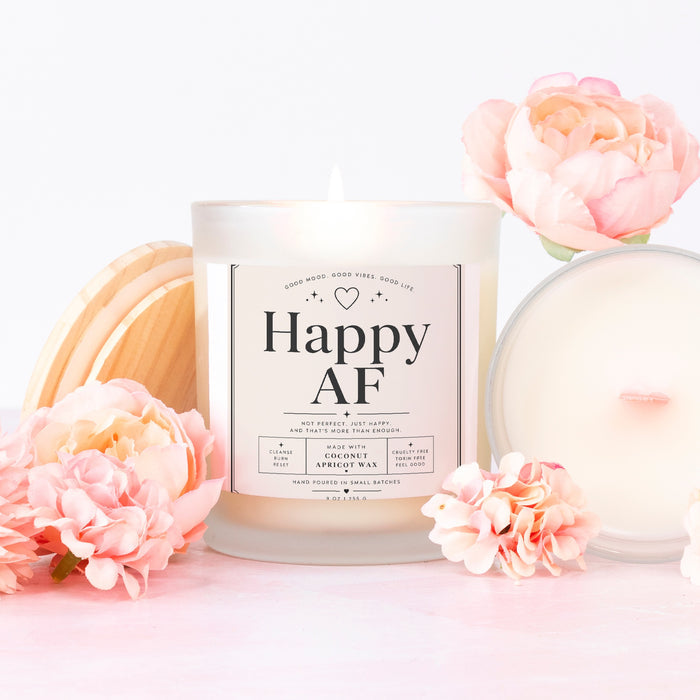Candle Frosted (Pink Wick) Glass