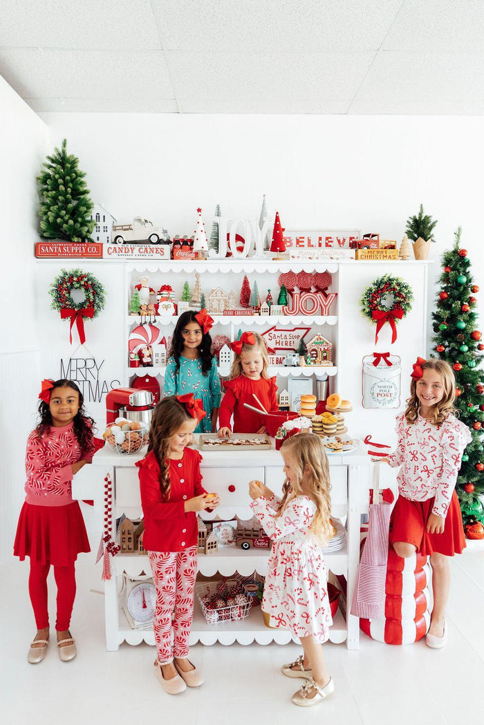 (V) Candy Canes Leggings-Mila & Rose ®