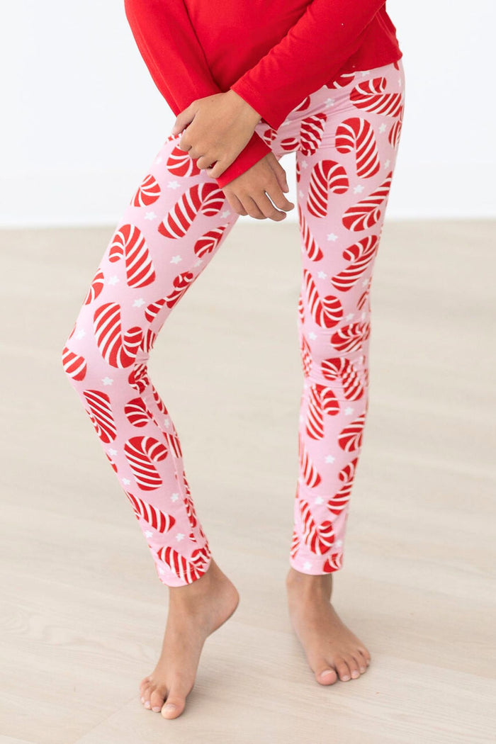(V) Candy Canes Leggings-Mila & Rose ®
