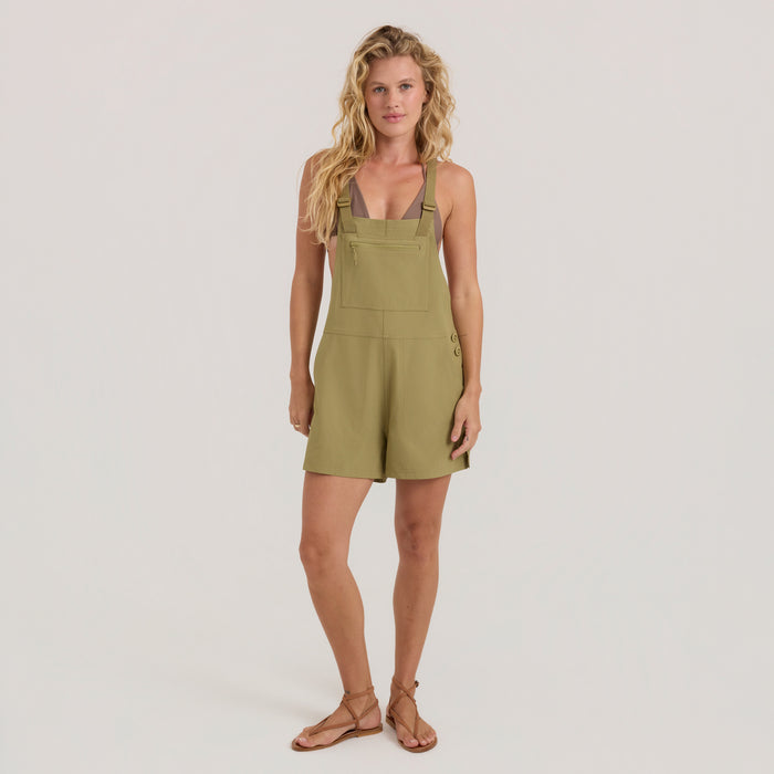 Adventure-ready sleeveless one-piece outfit, perfect for outdoor exploration and activities, showcasing Roark's commitment to versatile travel wear.