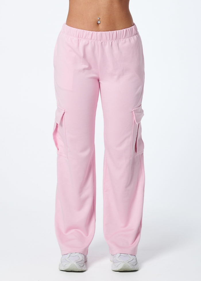 CARGO TRACKPANTS - STRAWBERRY