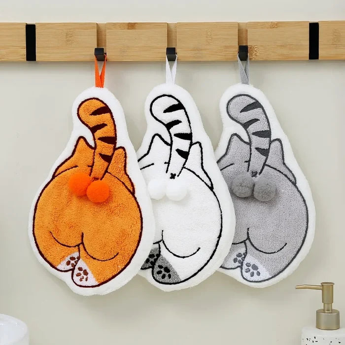 Cartoon Animals Balls Hand Towel
