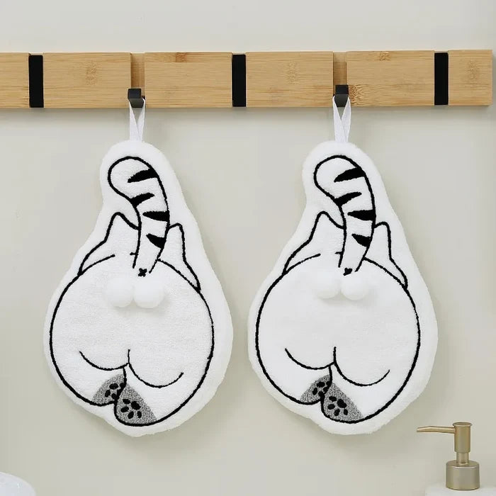 Cartoon Animals Balls Hand Towel