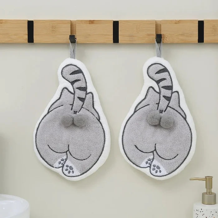 Cartoon Animals Balls Hand Towel